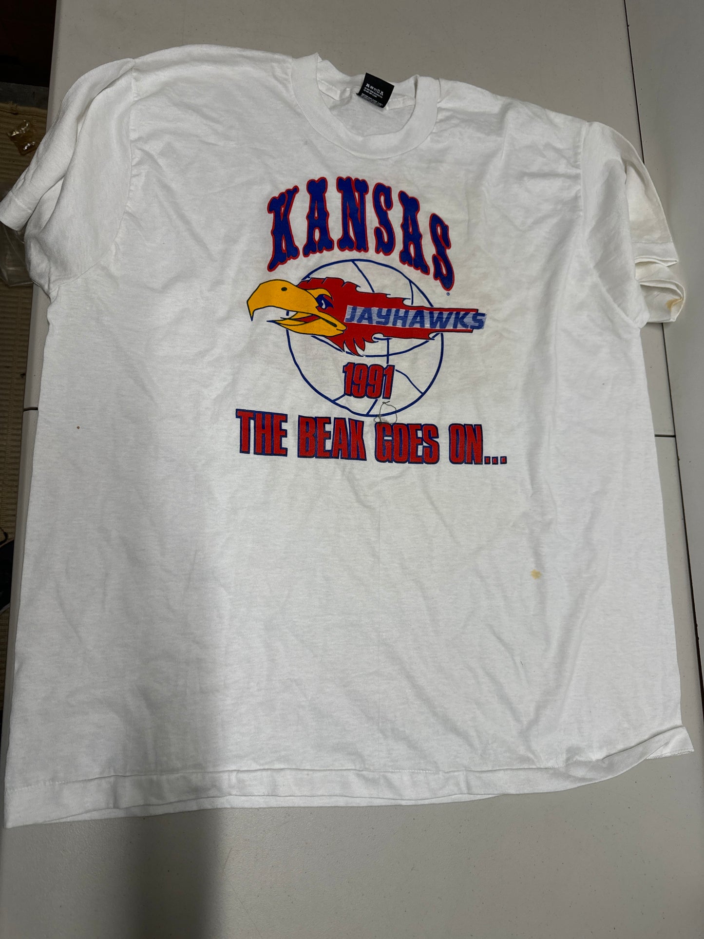 1991 KU Jayhawks T-Shirt XXL