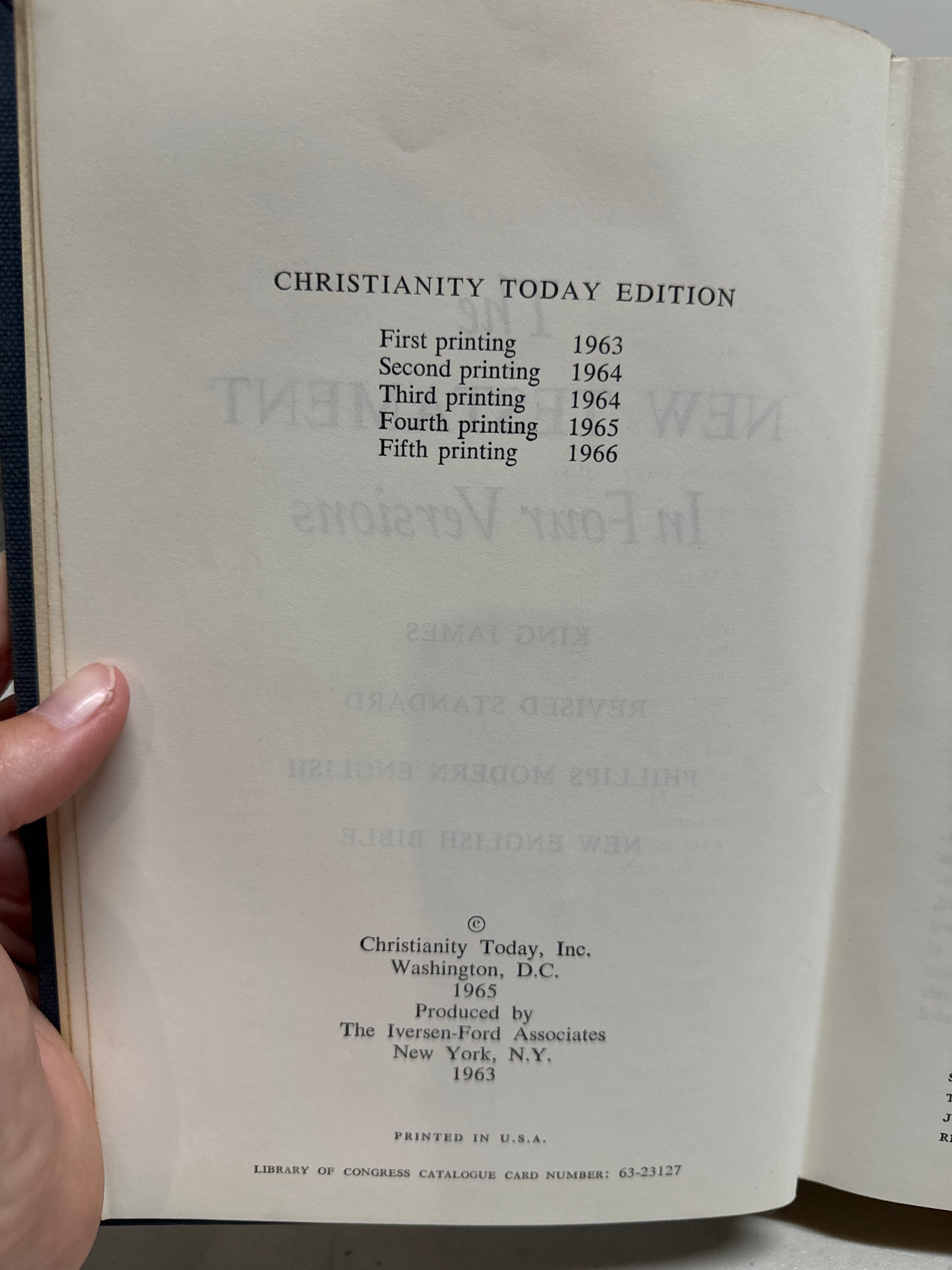 1966 The New Testament in Four Versions