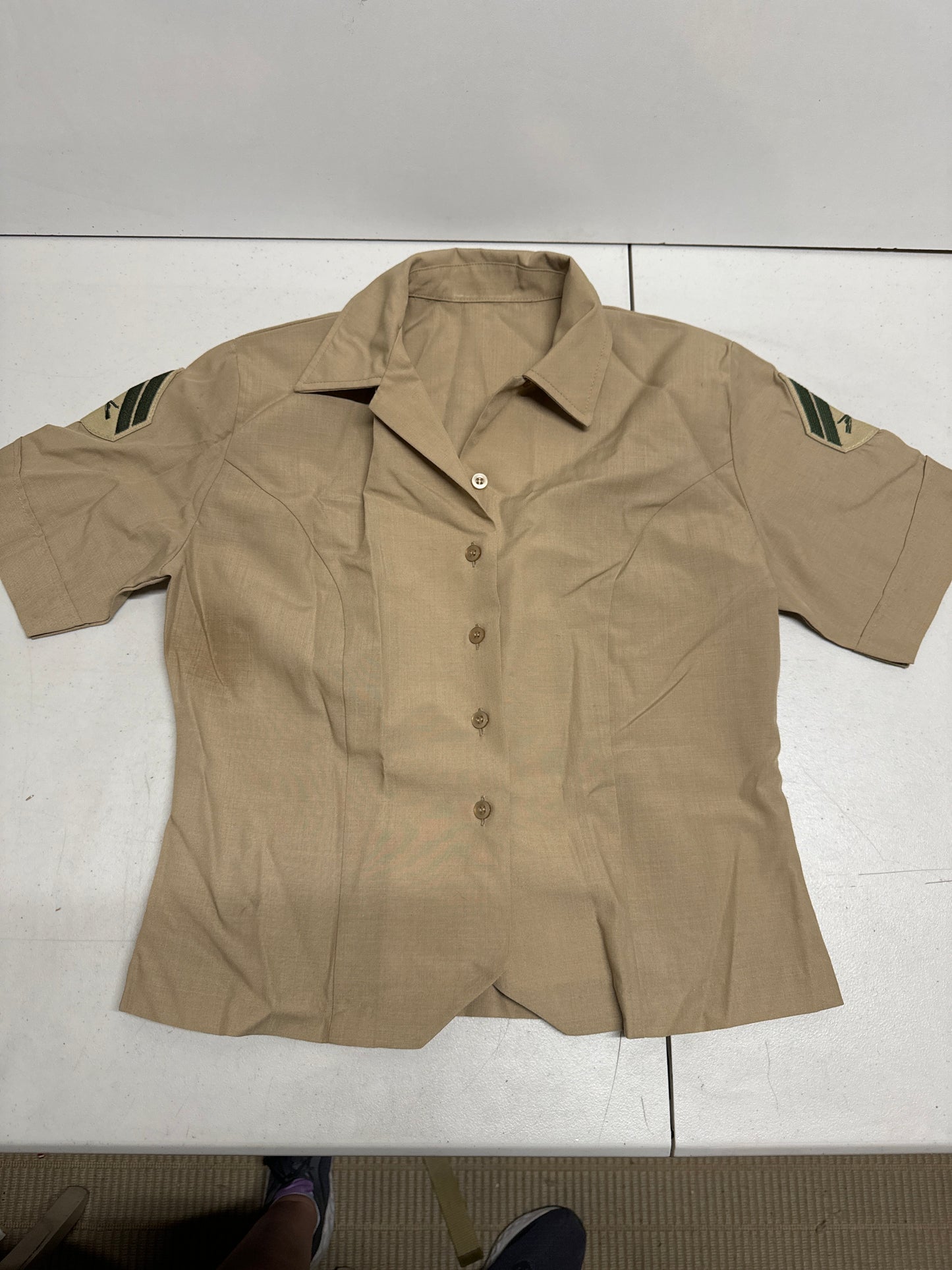US Marine Core Womens Short Sleeve Uniform Shirt 12 Short