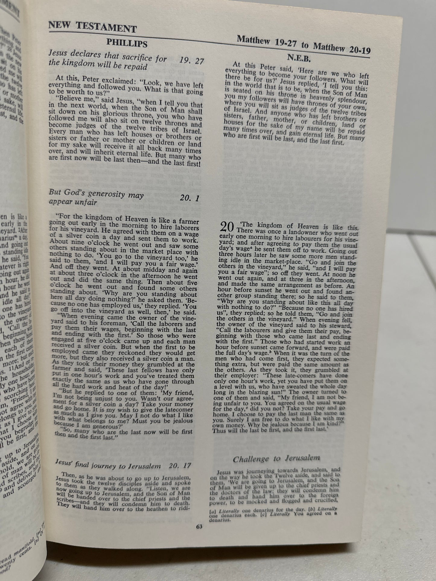 1966 The New Testament in Four Versions