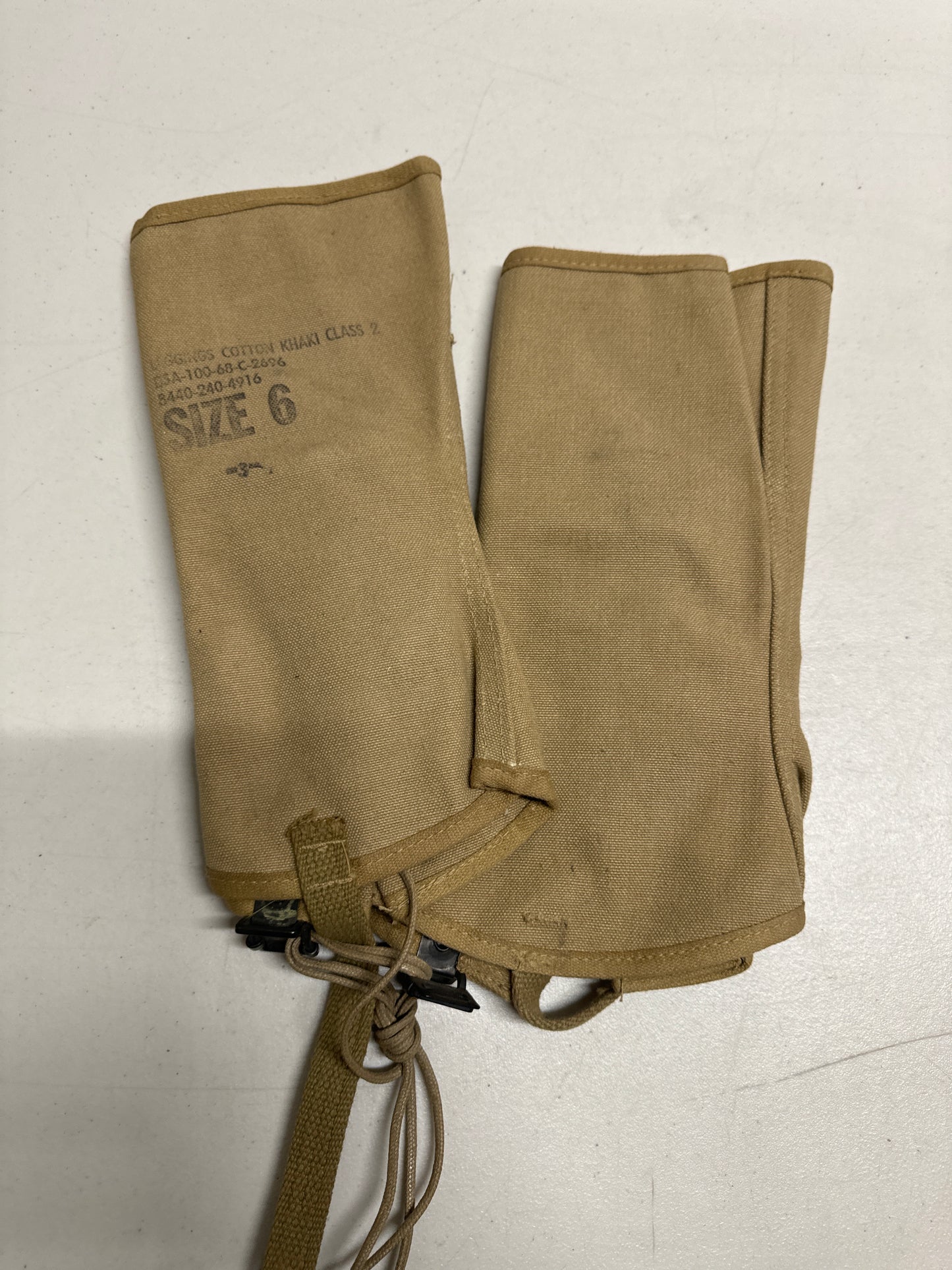 US Military Leggings Cotton Khaki Class 2 size 2