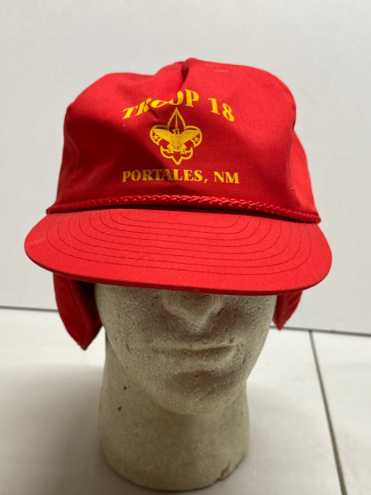 Vintage Boy Scout Troop 18 Porales NM adjustable hat