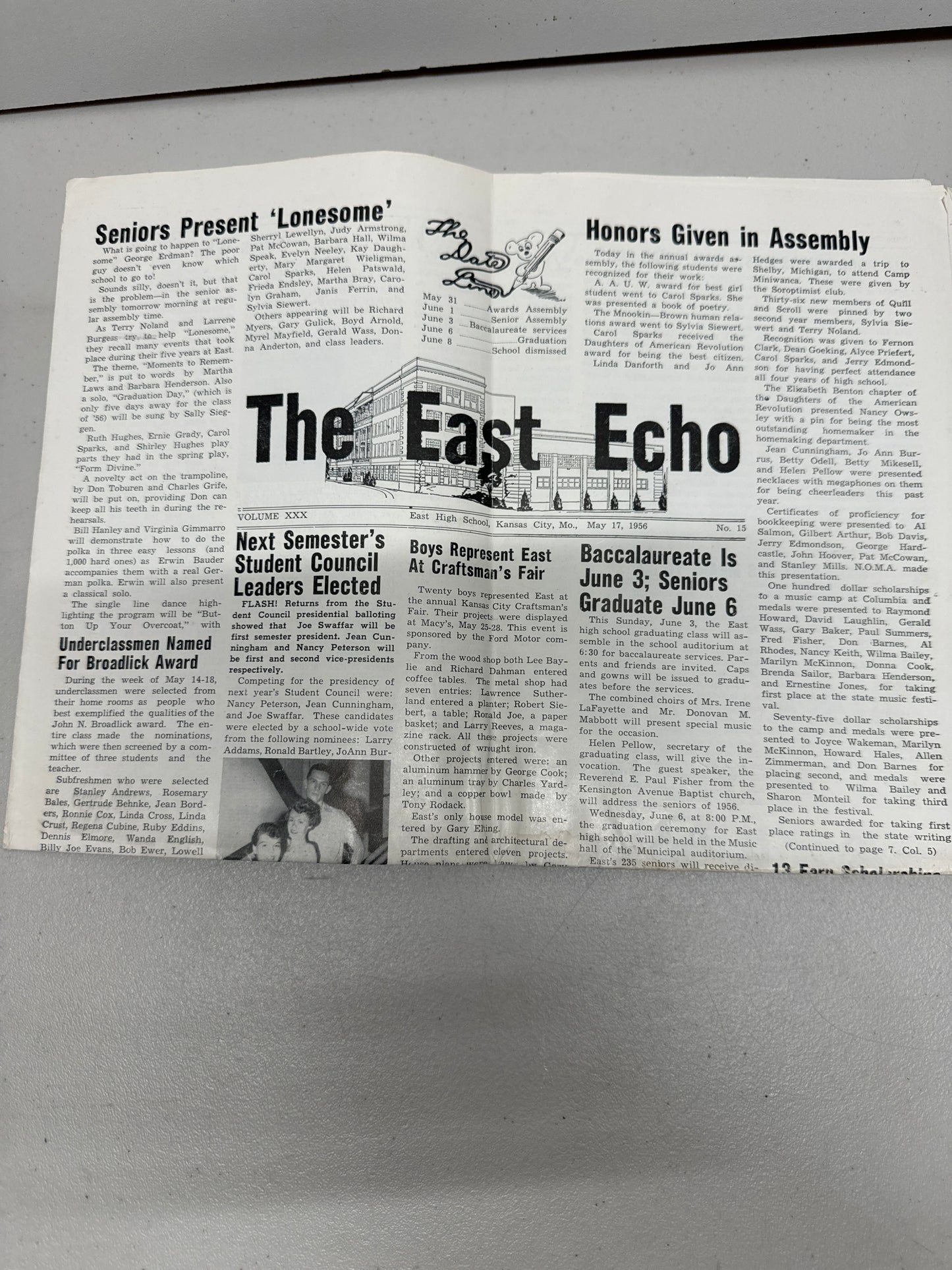 1956 The East Echo-East High School Kansas City MO