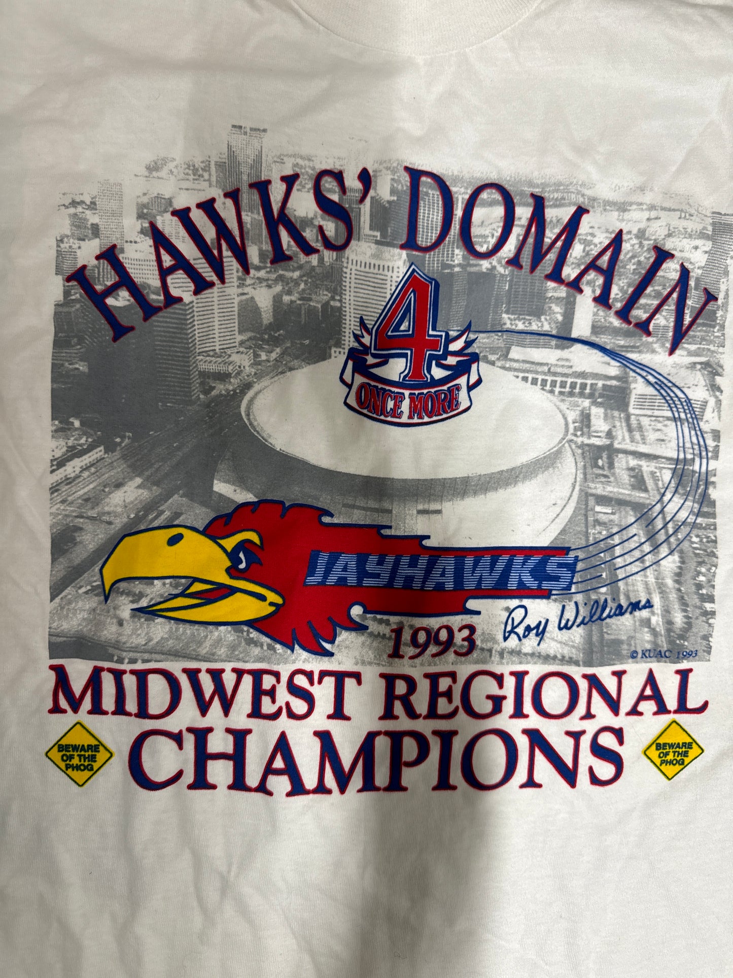 1993 KU Jayhawks Midwest Regional Champs T-Shirt