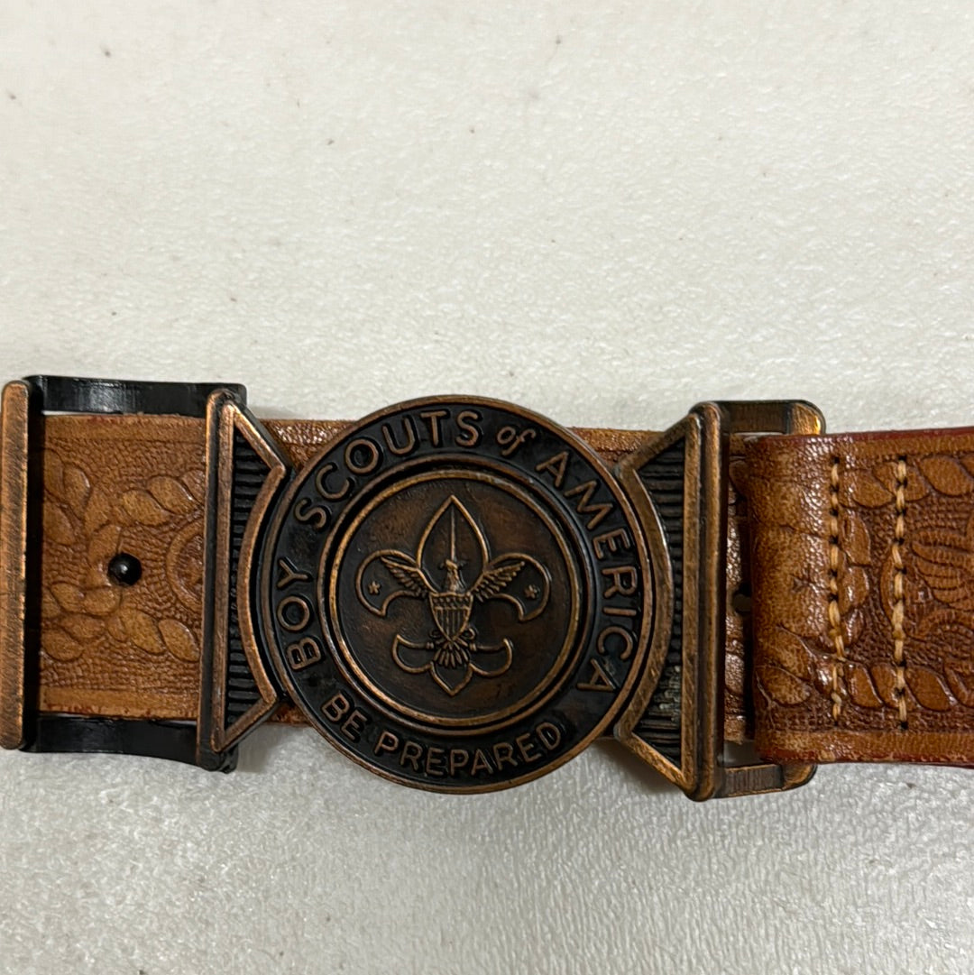 Boy Scouts of America vintage leather tooled belt – KCTREASUREHUNT